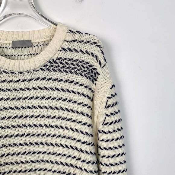Dior Multicolored Striped Cotton Round-Neck Long-Sleeved Knitted Sweater L - Picture 7 of 8